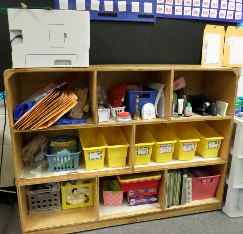 Teacher Desk Organization
 How to rid of the teacher’s desk AND stay organized