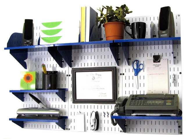 Wall Mounted Desk Organizer
 Wall Mounted fice Desk Storage White Wall Panels and