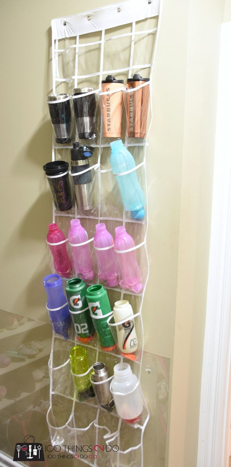 Water Bottle Organizer
 Best 25 Water bottle storage ideas on Pinterest