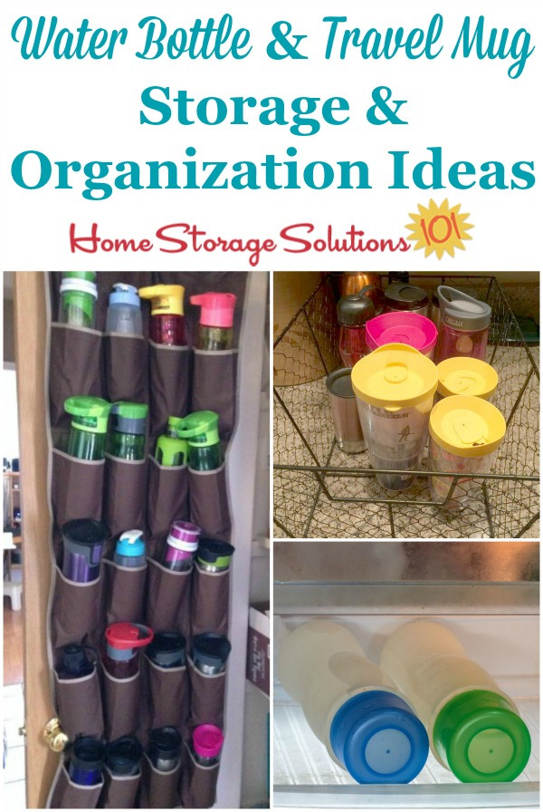 Water Bottle Organizer
 Water Bottle Storage & Organization Ideas