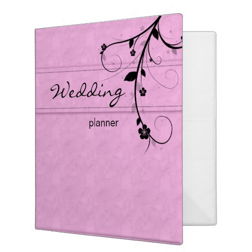 Wedding Binder Organizer
 Wedding Planner Binder Organizer Pink