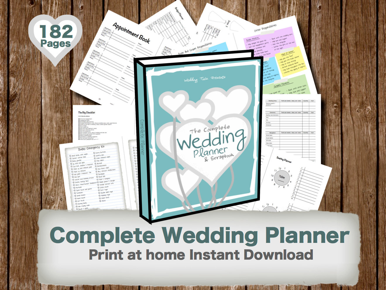 Wedding Planner And Organizer
 Wedding Planner book wedding organizer Print by