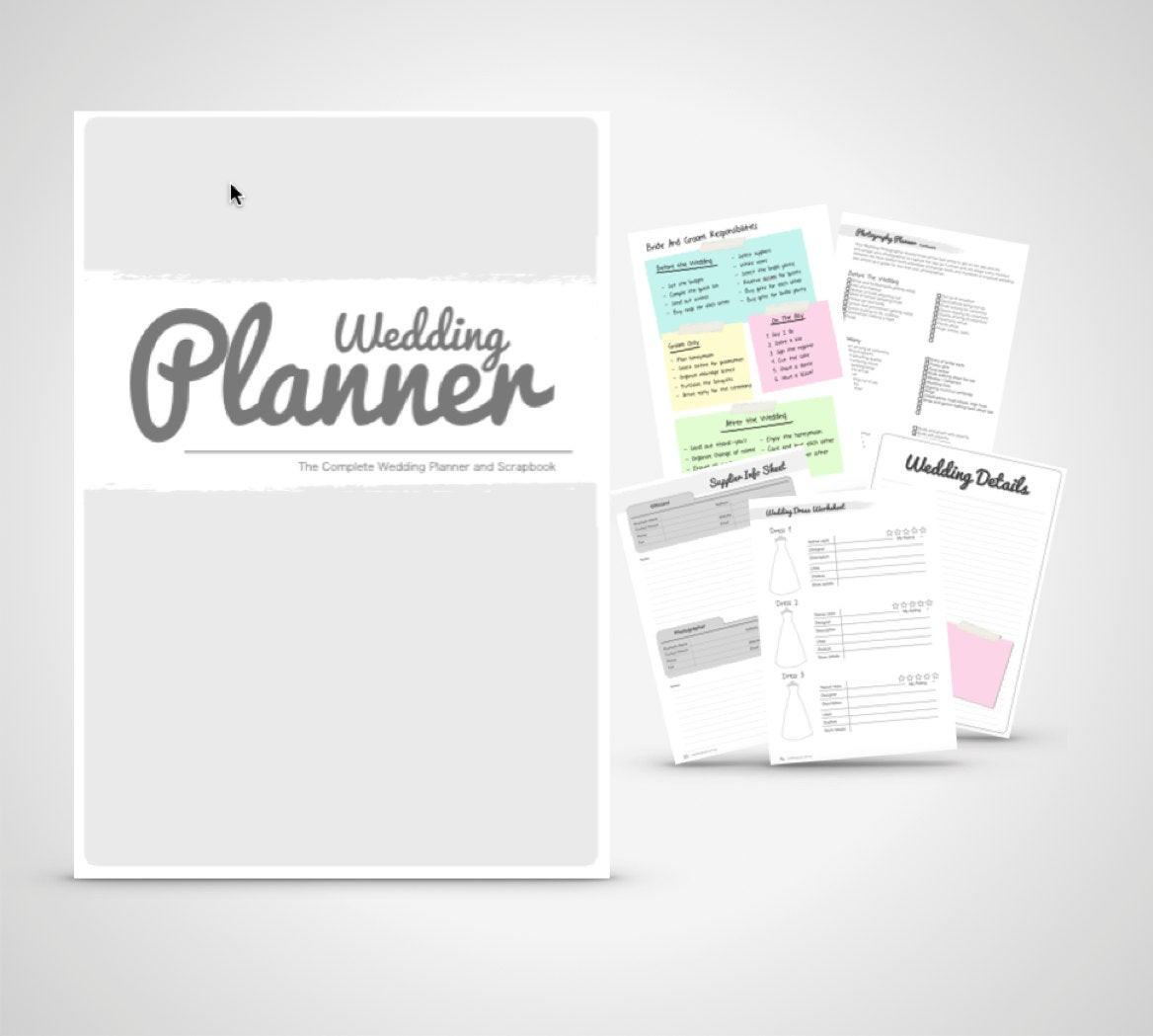 Wedding Planner Organizer
 Wedding Planner book wedding organizer Print by