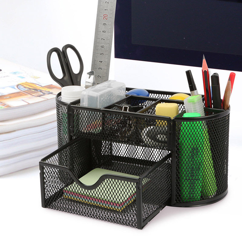 Wire Mesh Desk Organizer
 Desk Organizer Pen Pencil Holder Storage Tray Desktop