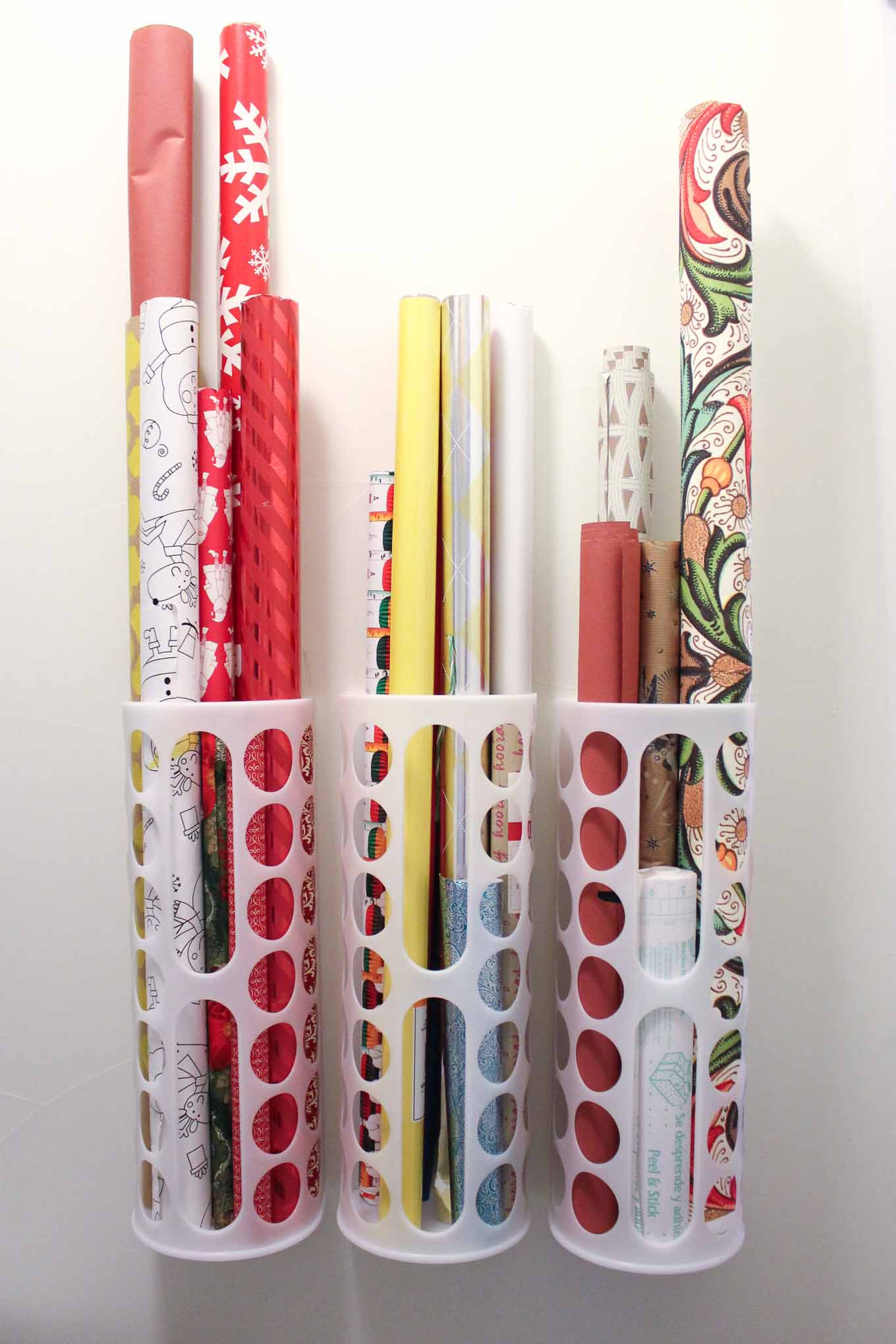 Wrapping Paper Organizer
 DIY Vertical Wrapping Paper Storage Idea Ikea Hack