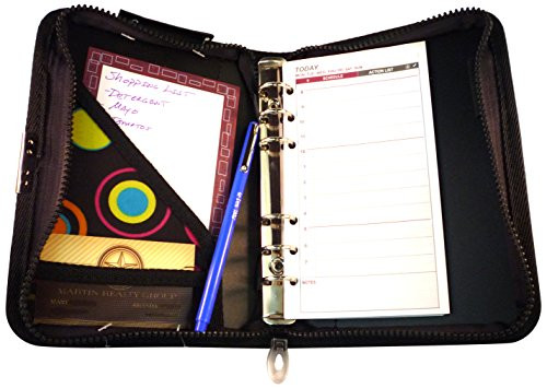 Zippered Planner Organizer
 Personal Organizer And Planner Bundle Includes Zippered